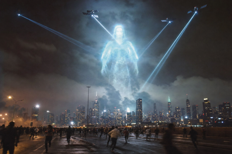 Projet Blue Beam : ils vont projeter Jésus dans le ciel pour nous forcer à obéir