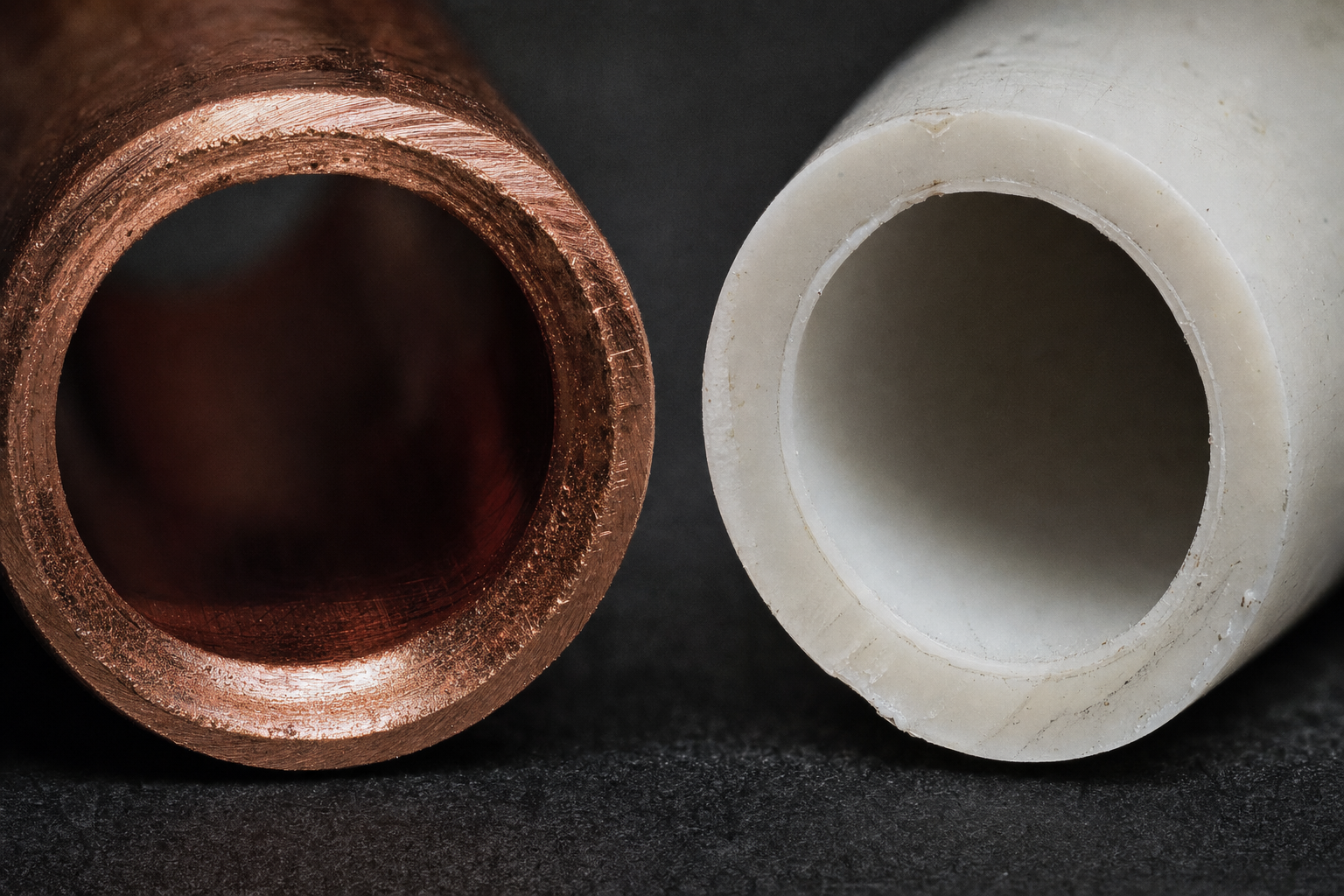 Comparaison tuyaux cuivre et plastique en plomberie