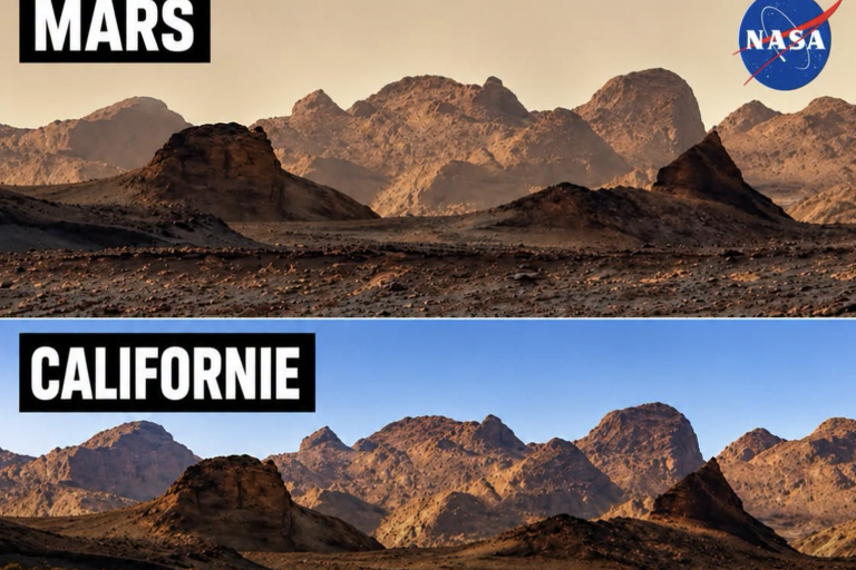 Les photos de Mars de la NASA ont été prises en Californie